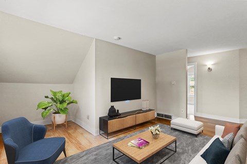 Floor plan for 2 beds, 1 bath, 850 sqft